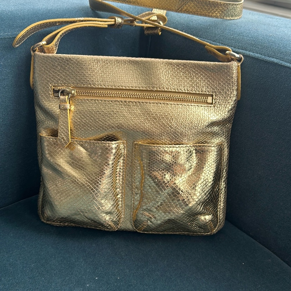 Cole haan cross body bag - gold
